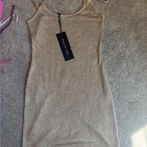 White Fox Boutique Worth a Million Dress - Champagne